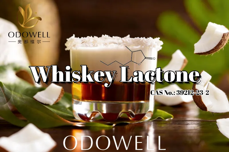 ODOWELL recomenda lactona de uísque para aplicações com sabores envelhecidos em barril, coco e torrado